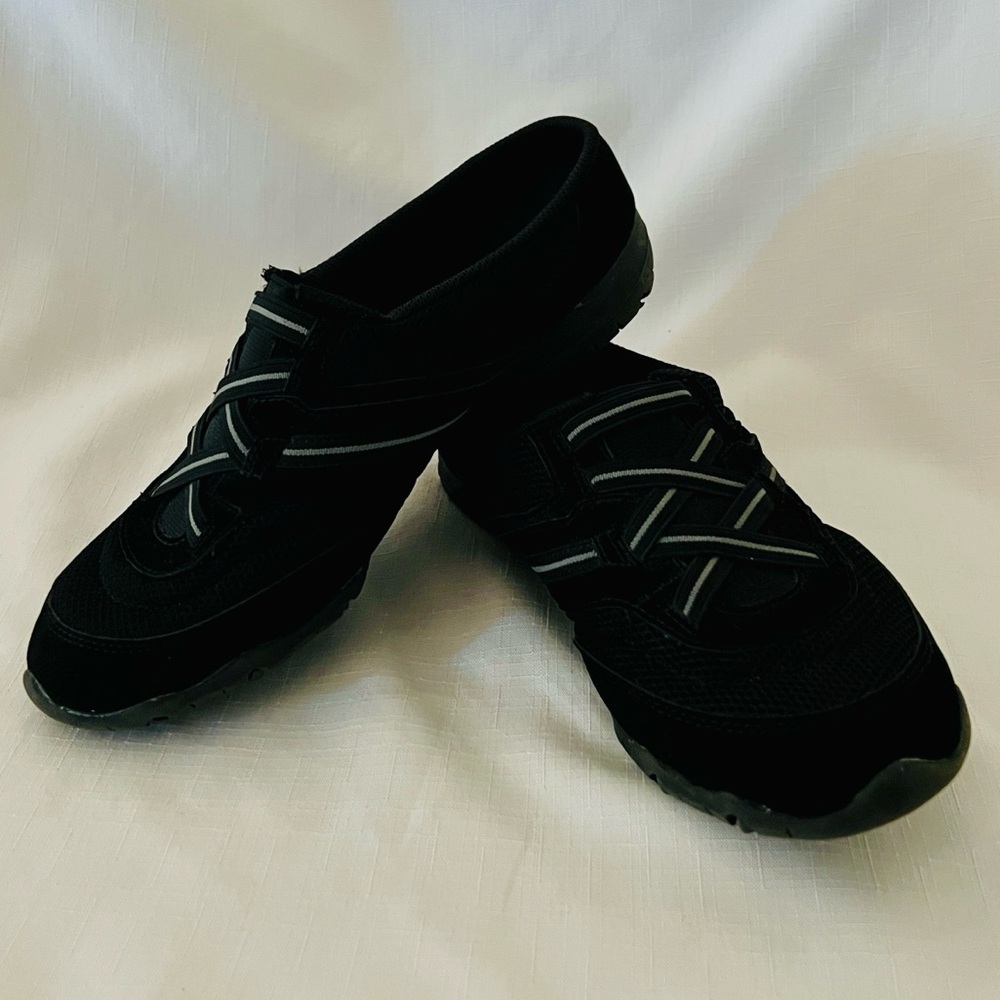 Champion~Black Slip~On Mules